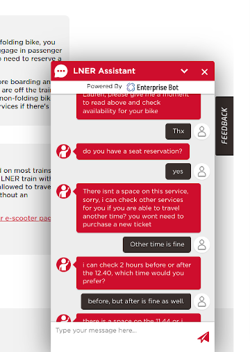 LNER Chat